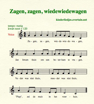 sheet music dutch children's songs translated in english sawing jan